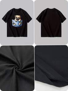 Camisetas de hombre - Negro - Ver 4