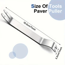 Paving Stone Tool Set, Includes Stainless Steel Paving Stone Extraction Tool, Removal And Lifting Tool For Sunken Bricks, Suitable For Garden, Lawn, Patio And Other Scenes, Replacing Paving Stones, Patio Tiles. - Free Shipping - Applicable Scenes: Birthday Decoration, Christmas Gift, Halloween Gift, Thanksgiving Gift Car Audio Interior Disassembly Tool 6pcs Set Steel Pry Bar, Modification Maintenance Metal Stainless Steel Pry Plate - A - View 4