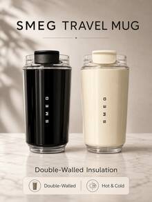 SMEGGEMS 240ml 精巧保溫隨行杯，雙層壁熱飲冷飲咖啡杯，單手翻蓋式杯蓋，適用辦公桌、包包與車用杯架 - 0.5L以下 - 查看 2