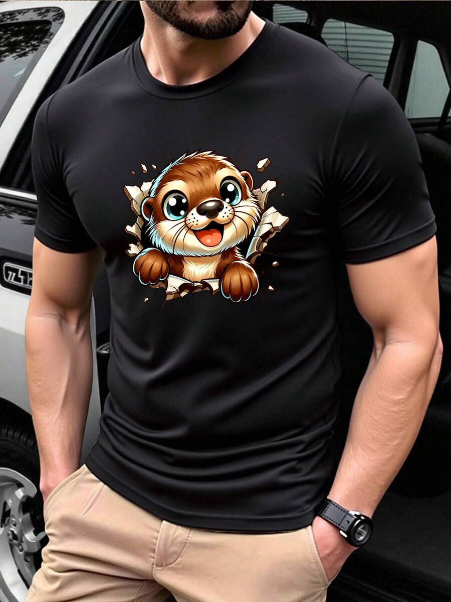 Camisetas de hombre - Negro - Ver 1