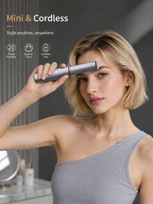 SKYWORTH Alat Pelurus & Pengeriting Rambut Nirkabel Mini, Cocok untuk Rambut Halus, Setrika Datar Paduan Titanium, 3 Pengaturan Suhu, Dapat Diisi Ulang USB, Daya Tahan Baterai 50 Menit, Ciptakan Gaya Halus dan Keriting Bergelombang Lembut Kapan Saja - MultiWarna - View 3