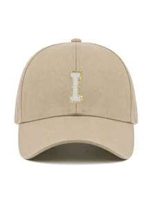1pc Y2K Street Style Customized Initial Baseball Cap, UV Protection Breathable Summer Sun Hat, Adjustable Face-Slimming Cap, Unisex - Multicolor - View 41
