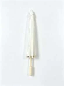 1/6/10件 多尺寸可選，直徑30cm/40cm/60cm 紙傘，適用於節日婚禮裝飾與配件 - 手工傳統新娘傘 - 優雅拍照道具與派對用品，無需用電 - 白色 - 查看 9