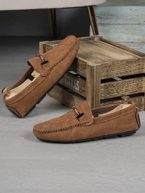 Men's Casual Slip-On Loafers, Business Loafers, Soft Sole Breathable Moccasins, Men's Shoes