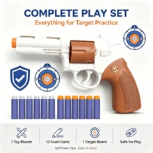 Premium Nylon Toy Play Set, Soft Foam Accessory Kit, Kids Target Game Prop, Cowboy Themed Pretend Play, Cool Birthday Halloween Christmas Gift For Boys Ages 6-12 - White - View 7