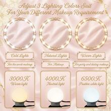 1pc Adjustable Brightness Makeup Light Strip, USB Powered Vanity Light, 3 Color Modes (White/Warm/Neutral), Shadowless Makeup Lighting, Suitable For Dressing Room, Vanity, Live Streaming, Suitable For Bar, Home And Entertainment Venues - 3 Light Color - View 6