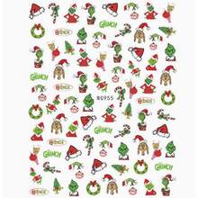 The Grinch The Christmas Decoration Stickers Prop Display Decals Most Popular Stickers For Boys & Girls New Year Gift - Multicolor - View 3