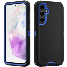 Durable Shockproof Protective Case For Phones - Black/Blue, Heavy-Duty Dual-LayercShock-Absorbing Protective Shell, With Port Dust-Proof And Scratch-Resistant, Compatible With IPhone Series, Unisex, Everyday Use - Black Blue - View 19