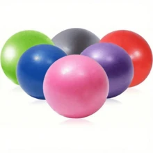 9 Inch Mini Pilates Ball Anti-Burst Thickened Yoga Ball, Home Core Training Balance Stretching Fitness Ball, Suitable For Ballet Body Shaping, Pelvic Floor Muscle Recovery, Postpartum Recovery, Gym Personal Training Shaping Small Fitness Equipment - Multicolor - View 5