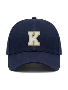 1pc Y2K Street Style Customized Initial Baseball Cap, UV Protection Breathable Summer Sun Hat, Adjustable Face-Slimming Cap, Unisex - Multicolor - View 71