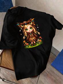 Men T-Shirts - 黑色 - 查看 5