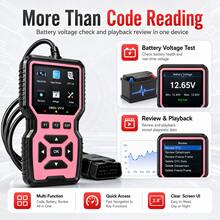 V519 Advanced OBD2 Scanner - Real-Time Diagnostic Reader, Professional Mechanics' Choice For Engine Health - Portable & Broad Compatibility - Pink - View 9