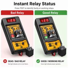 CNB-808 Automotive Relay Tester 12V-24V Digital Display Relay Analyzer 4 Pin 5 Pin Car Battery Voltage Test Tool - one-size - View 4