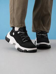 Timberland 新款戶外透氣防滑百搭復古熊貓女款運動休閒鞋 - 黑與白 - 查看 1
