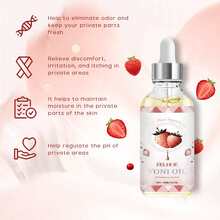 EELHOE 30ml Women's Intimate Oil With Vitamin E & Strawberry Extract - Odor & Itch Relief, PH Balancing For Freshness & Comfort - Gentle Care For Active Lifestyles & Menstrual Use,Quick Ship Items,Free Shipping - 杏色 - 查看 4