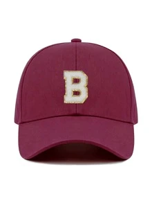 1pc Y2K Street Style Customized Initial Baseball Cap, UV Protection Breathable Summer Sun Hat, Adjustable Face-Slimming Cap, Unisex - Multicolor - View 21