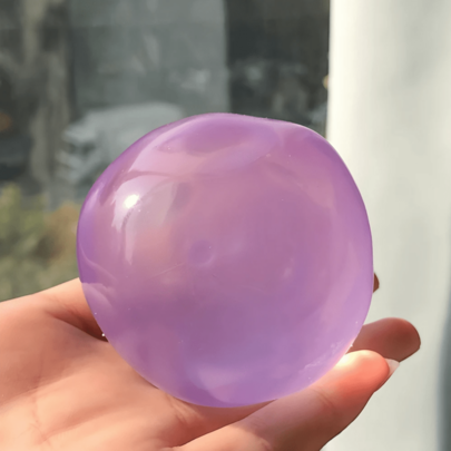 Multi-Color Transparent Jelly Mochi Squeeze Toy, Smooth Glossy Soft Sticky Stress Ball, Soft Squeezable Fingertip Toy, Relaxing Sensory Toy, Fun Gag Toy For Teens And Adults