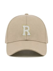 1pc Y2K Street Style Customized Initial Baseball Cap, UV Protection Breathable Summer Sun Hat, Adjustable Face-Slimming Cap, Unisex - Multicolor - View 32