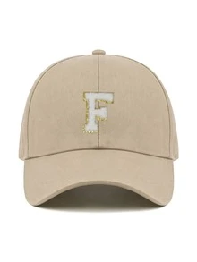 1pc Y2K Street Style Customized Initial Baseball Cap, UV Protection Breathable Summer Sun Hat, Adjustable Face-Slimming Cap, Unisex - Multicolor - View 60