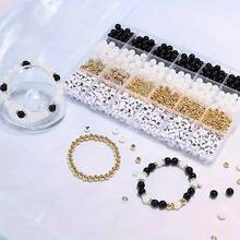 24-Grid Acrylic Beads Set - Letter Acrylic Beads Multi-Style DIY Jewelry, Couple Bracelets And Christmas Gifts (Includes Round String) - Multicolor - View 4