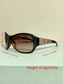 Punk Glasses, Fashion Eyeglasses Frame Legs Floral Pattern Decorative Eyeglasses For Men And Women - Multicolor - View 7