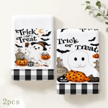 2/4/6 chiếc khăn lau bếp in họa tiết ma, Halloween, có thể dùng làm quà tặng Halloween, trang trí Halloween, khăn lau trà siêu mềm bằng sợi microfiber thấm hút cao, khăn lau bát đĩa, khăn lau vệ sinh, khăn lau tay, phù hợp cho nấu ăn, nướng bánh, lau chùi vệ sinh và trang trí bếp, phụ kiện nhà bếp, vật dụng thiết yếu hàng ngày - Nhiều màu - Xem 12