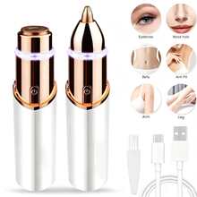 Women's Electric Hair Removal Device - Painless USB Rechargeable Epilator With LED Light, Portable, Suitable For Face, Lips, Legs, Eyebrows Hair Removal, Women's Holiday Gift - Multicolor - View 2