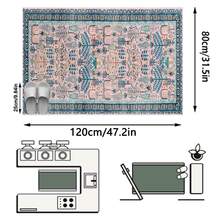 1pc French Aesthetic Fresh - Botanical Floral Bohemian - Runner Rug, Bathroom, Kitchen, Entrance, Hallway, Bedside, Living Room, Bedroom, All Season Soft Machine Washable Mat, Home Decor - Multicolor - View 15