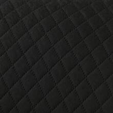 POLIGONO Colcha acolchada reversible de microfibra, juego de 2 o 3 piezas, 6 colores disponibles, tamaños 150X240, 200X240 y 230X240 cm, individual, matrimonial, queen y king, cobertor suave y cálido para recámara, sala, comedor o sofá, decoración de cama para todas las estaciones, ideal para uso diario, POLÍGONO - Negro - Ver 8