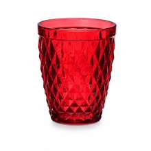 Shoppe house - Juego 6 Vasos Diamante Cristal 250 Ml - Rojo - Ver 2