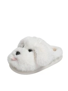1 Pair Women White Slide Home Slippers Cartoon Fashion Indoor Footwear - White - View 9