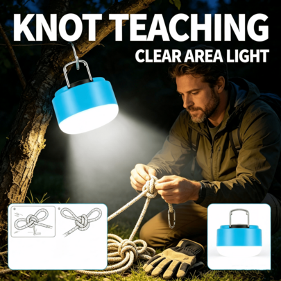 1PC, Multifunctional Hand Torch Camping Light, Portable Hangable LED Lantern USB Rechargeable, Long Lasting Outdoor Emergency Flashlight, Flood And Spot Light, Camping Accessory Lamp For Hiking Picnic Night Fishing Power Emergency Household Daily Use
