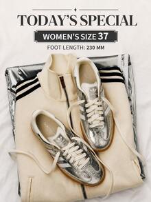 Adidas SAMBA OG W, Ma Sichun Same Style "T-Toe" Classic Sneakers - Silver - View 1
