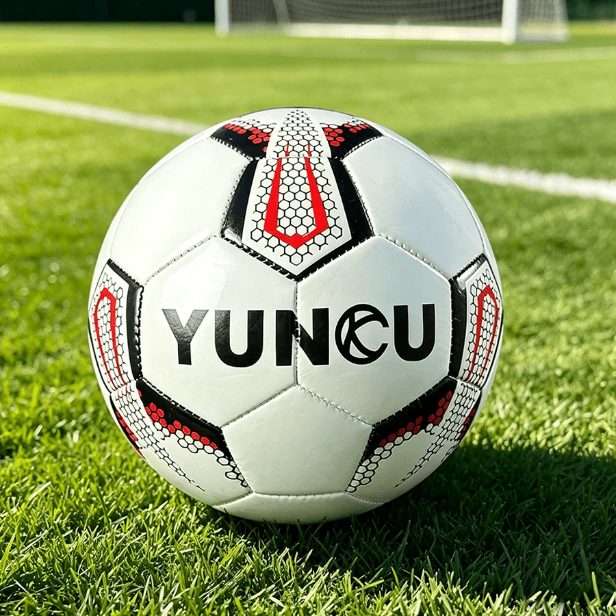 1Pc YUNCU Wear-Resistant Soccer Ball, Training Match Football, Physical Exercise,Non-Slip Stitched Ball For Indoor And Outdoor - Red - View 1