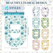 1 Set 4/8pcs Floral Waterproof Sweat-Resistant Adhesive Tape, Pre-Cut Flexible Breathable Durable, Secure Fixing Protective Patch, Suitable For Sports And Daily Use, Beautiful Flowers Bloom For You - View 8