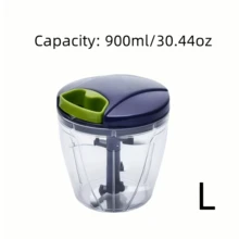 SOKANY Manual Meat Grinder For Home Kitchen, Slicing And Peeling Tool, Garlic Chopper, Vegetable Grinder, Chili And Onion Chopper, Multi-Functional Vegetable Chopper, Kitchen Cooking Tool - Blue - View 11