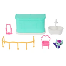 Gabby's Dollhouse Mini Dollhouse Set, Mercat, Cakey, Gabby Room Dollhouse Set, Game Set, Room Game Stickers - Multicolor - View 5