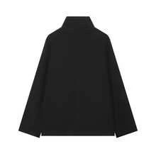 Mellowy Autumn/Winter New Women's European & American Style Fashion Minimalist Double-Breasted Coat Black - Black - View 6