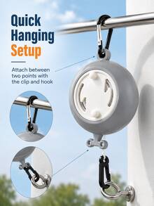 Portable Retractable Travel Clothesline, Adjustable Thickened Laundry Drying Rope, Compact Hidden Design, Easy To Install, Suitable For Hotel, Camping, RV, Balcony, Bathroom, Dorm, Indoor And Outdoor Drying, Travel Essential And Home Storage - Multicolor - View 4