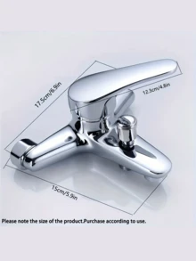 Multifunctional Triple Use Bathroom Water Mixer Valve, Wall-Mount Dual Handle Hot Cold Faucet Valve With Ceramic Core, Zinc Alloy Shower Bathtub Sink Accessories - Multi-color - View 10