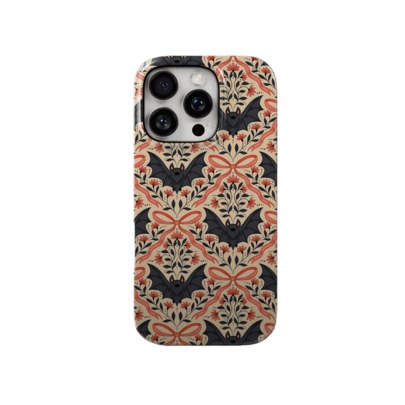 Halloween Bat Phone Case Decoden Bow Pattern Durable Protective Shell Compatible With IPhone 17 16 15 14 Pro Max Plus 13 12 11