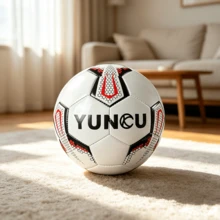 1Pc YUNCU Wear-Resistant Soccer Ball, Training Match Football, Physical Exercise,Non-Slip Stitched Ball For Indoor And Outdoor - Red - View 7