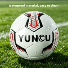 1Pc YUNCU Wear-Resistant Soccer Ball, Training Match Football, Physical Exercise,Non-Slip Stitched Ball For Indoor And Outdoor - Red - View 4