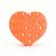 SONH 1PC Heart-Shaped Silicone Double-Sided Suction Cup 19-Piece Heart | Washable & Reusable, Firm Grip Without Falling Off | Suitable For Phone/Tablet Stand And Car Dashboard Mount - Upgraded Version In Multiple Colors - View 20