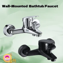 Multifunctional Triple Use Bathroom Water Mixer Valve, Wall-Mount Dual Handle Hot Cold Faucet Valve With Ceramic Core, Zinc Alloy Shower Bathtub Sink Accessories - Multi-color - View 2