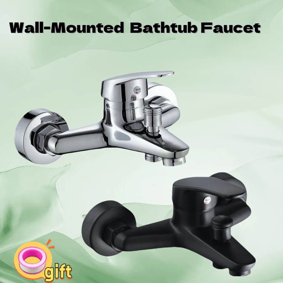 Multifunctional Triple Use Bathroom Water Mixer Valve, Wall-Mount Dual Handle Hot Cold Faucet Valve With Ceramic Core, Zinc Alloy Shower Bathtub Sink Accessories