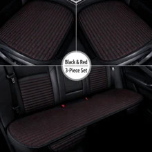 Full Set All-Season Linen Car Seat Covers, Breathable Non-Slip Seat Cushions, Wear-Resistant Skin-Friendly Easy To Clean, Full Coverage Design, Suitable For Sedan, SUV And Truck, Durable Car Interior Accessories, Perfect Holiday Gift For Car Owners - Cushion - View 20