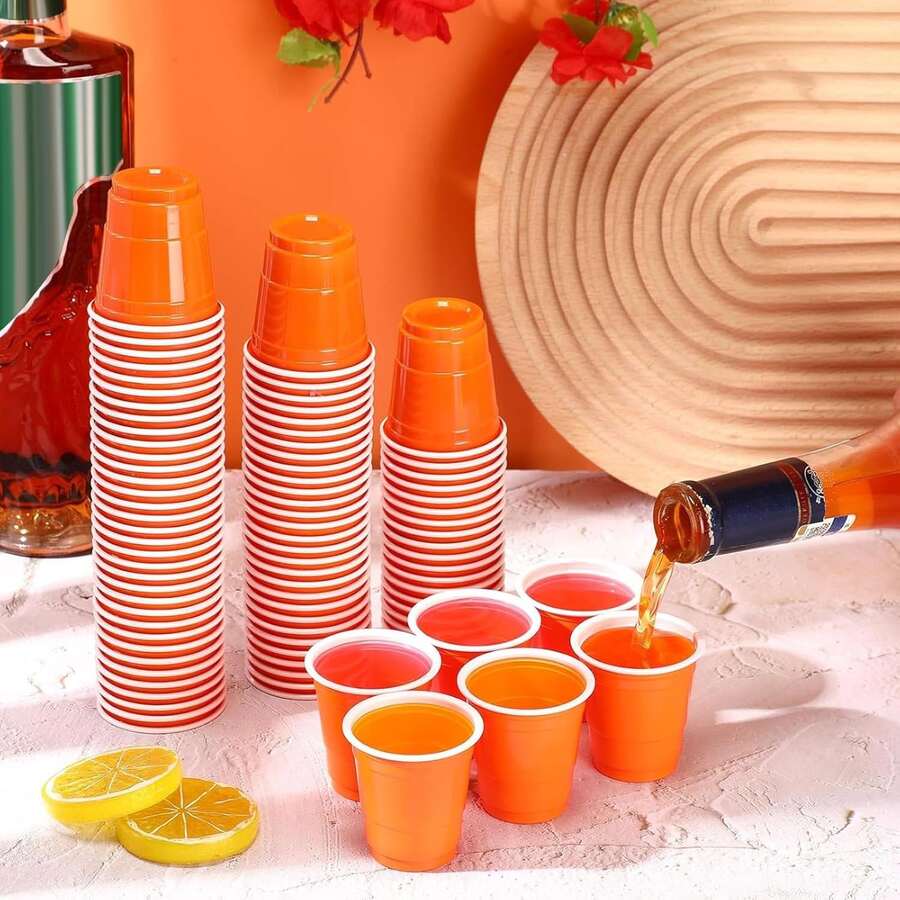 Mini Party Cups, Reusable Small Cups, Party Game Bullet Cup, For Snacks Juice, Perfect For Any Parties - Multicolor - View 1