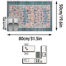 1pc French Aesthetic Fresh - Botanical Floral Bohemian - Runner Rug, Bathroom, Kitchen, Entrance, Hallway, Bedside, Living Room, Bedroom, All Season Soft Machine Washable Mat, Home Decor - Multicolor - View 12