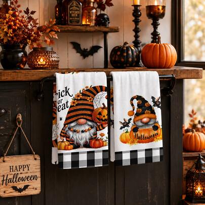 2/4/6 buah, Handuk Dapur Motif Peri Kecil, Halloween, Dapat Digunakan Sebagai Hadiah Halloween, Dekorasi Halloween, Handuk Teh Mikrofiber Super Halus Lembut dan Sangat Menyerap, Kain Lap Piring, Handuk Pembersih, Handuk Tangan, Cocok Untuk Memasak, Memanggang, Membersihkan dan Dekorasi Dapur, Aksesoris Dapur, Kebutuhan Sehari-hari
